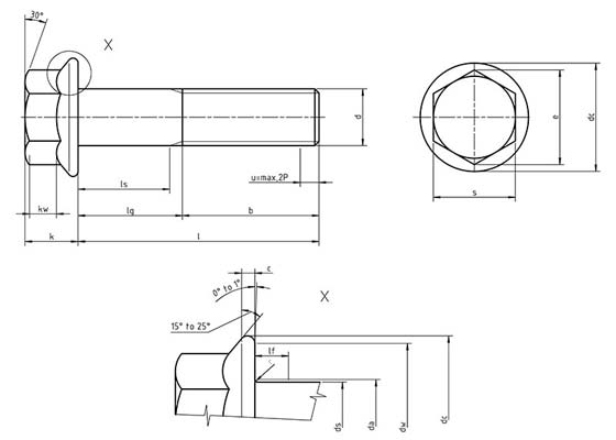 Dimensions for ISO 15072